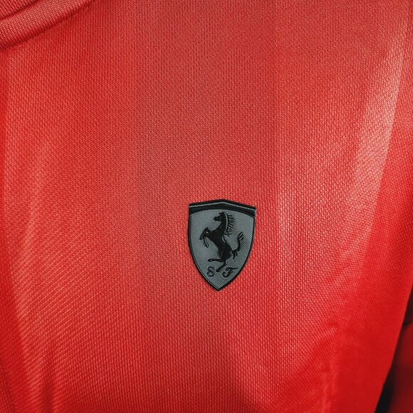 Puma Scuderia Ferrari Race T7 Track Jacket Red Black 620988-02 Size XXL Men's - Picture 5 of 14